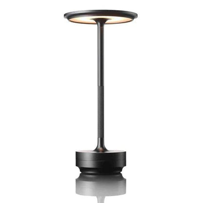ECLARO – Uppladdningsbar Bordslampa med Dimmbar LED-ljus | Veska Svart (Aluminium)