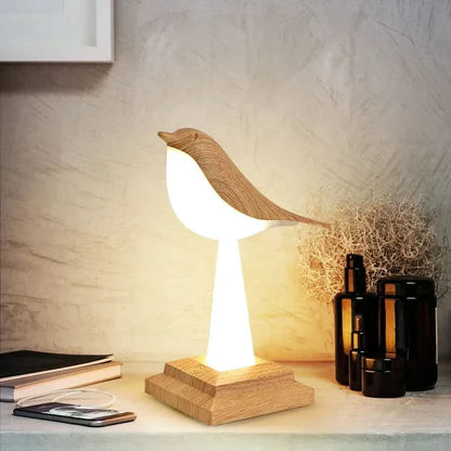 Eclectus Fågelinspirerad LED Bordslampa | Veska Lönn Röd Grön Blå Fjärrkontroll