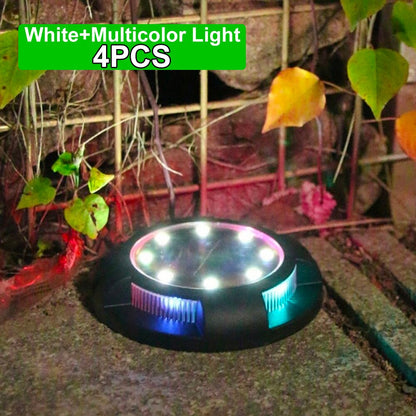 Eco Solar Färgglad Trädgårdslampa | Veska Vit-Multi 4PCS