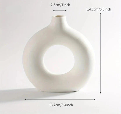 Ekologisk Vas Set Rå och Modern | Veska Vit S (23 cm x 22 cm)