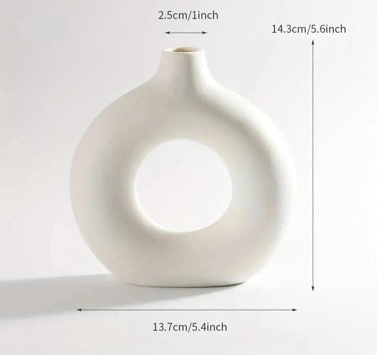 Ekologisk Vas Set Rå och Modern | Veska Vit S (23 cm x 22 cm)