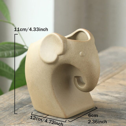 Elefant Minimal Keramisk Blomkruka | Veska B
