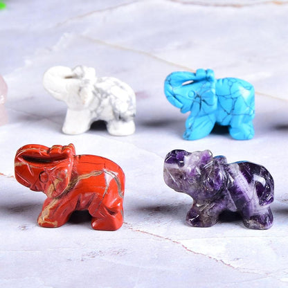 Elefant Snidad Naturlig Crystal | Veska