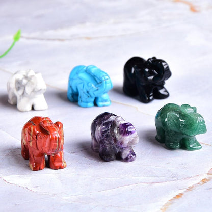Elefant Snidad Naturlig Crystal | Veska