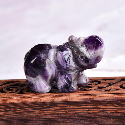 Elefant Snidad Naturlig Crystal | Veska