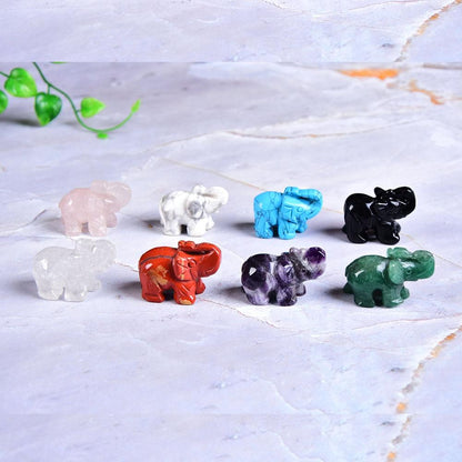 Elefant Snidad Naturlig Crystal | Veska