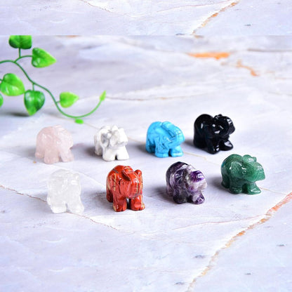Elefant Snidad Naturlig Crystal | Veska