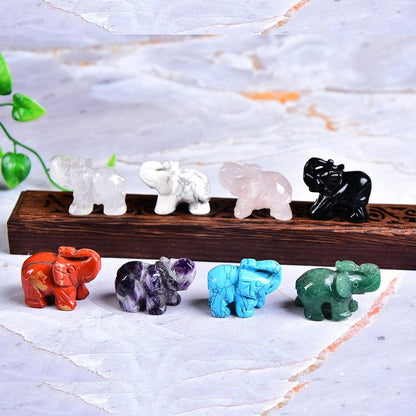 Elefant Snidad Naturlig Crystal | Veska