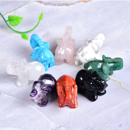 Elefant Snidad Naturlig Crystal | Veska
