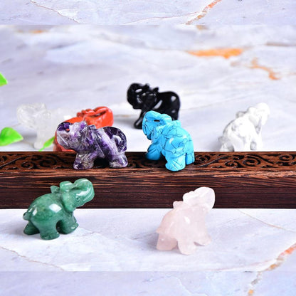 Elefant Snidad Naturlig Crystal | Veska