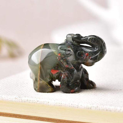 Elefant Snidad Naturlig Crystal | Veska Afrikansk sten