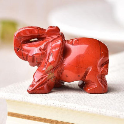Elefant Snidad Naturlig Crystal | Veska Redstone