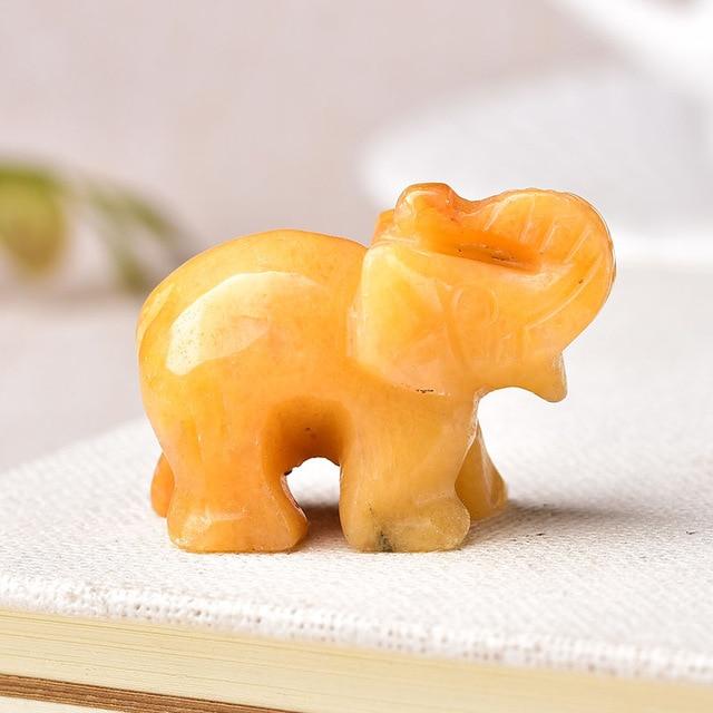 Elefant Snidad Naturlig Crystal | Veska Topas