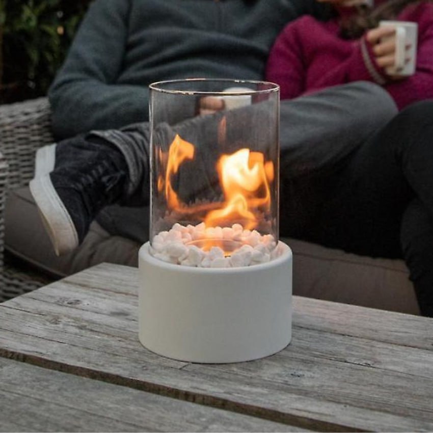 Elegant evig låga oljelampa – Klassisk design med modern funktionalitet | Veska Vit Medium