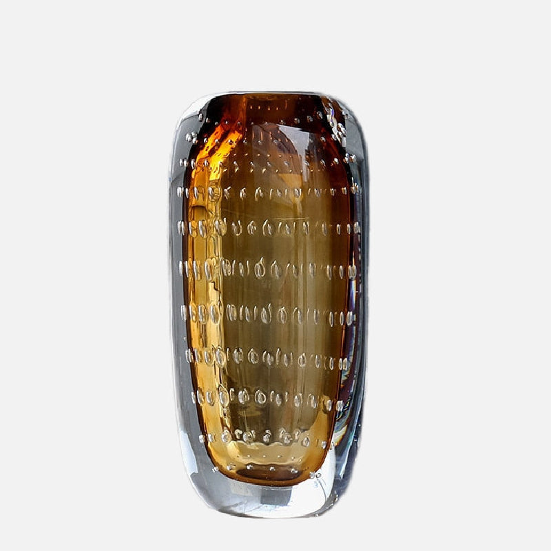 Elegant Glasvas Tidlös Konst & Hantverk | Veska Stor Bernstein
