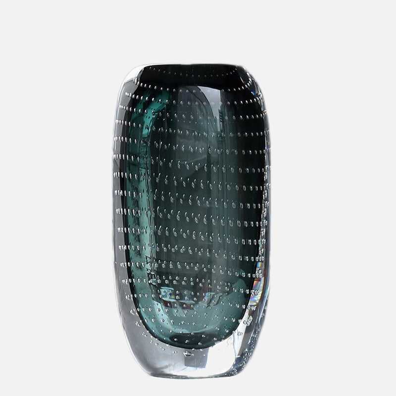 Elegant Glasvas Tidlös Konst & Hantverk | Veska Stor Eviggrön