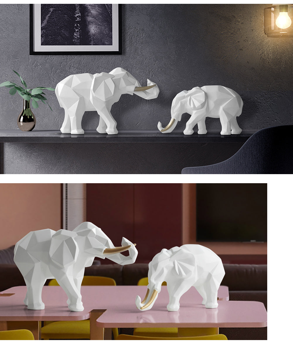 Elegant Harpiks Modern Elefant Staty | Veska