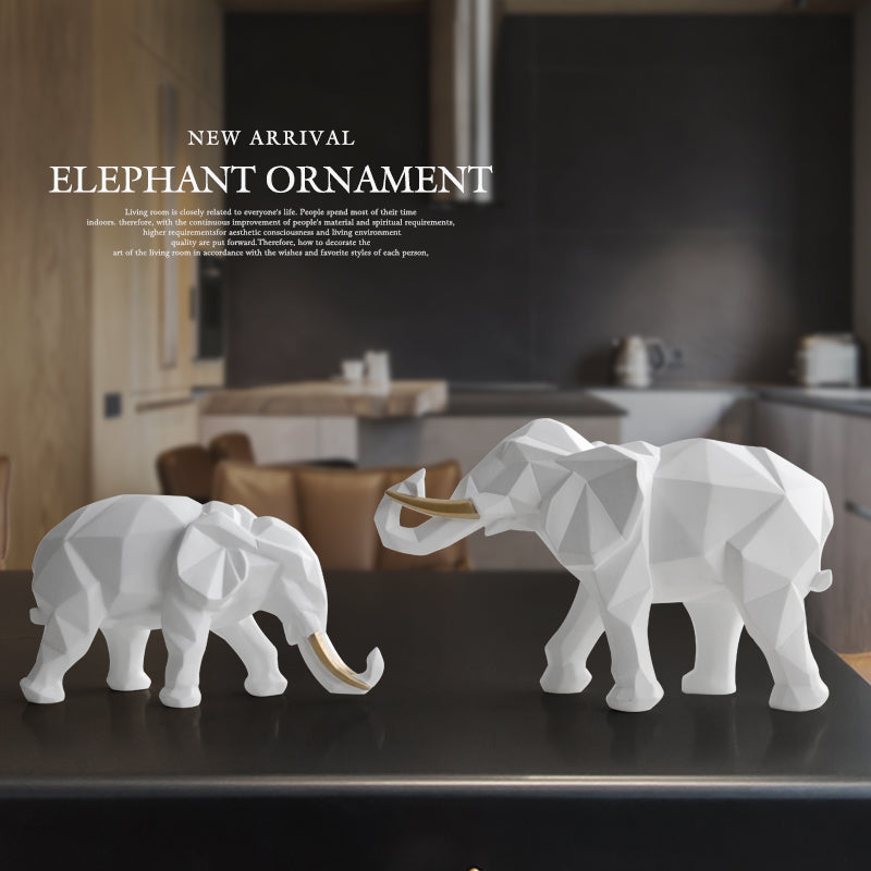 Elegant Harpiks Modern Elefant Staty | Veska