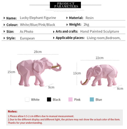 Elegant Harpiks Modern Elefant Staty | Veska