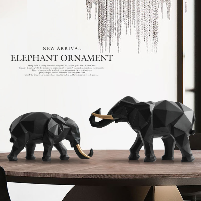 Elegant Harpiks Modern Elefant Staty | Veska