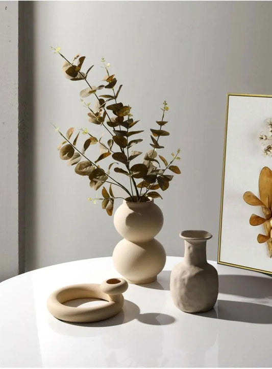 Elegant keramikvas i minimalistisk design | Veska Set av tre