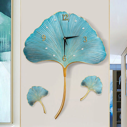 Elegant Leaf Wall Silent Clock | Veska 1 st klocka och 2 blad