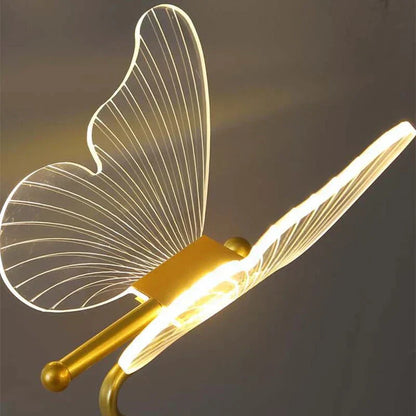 Elegant LED Bordslampa i Fjärilsdesign Veska