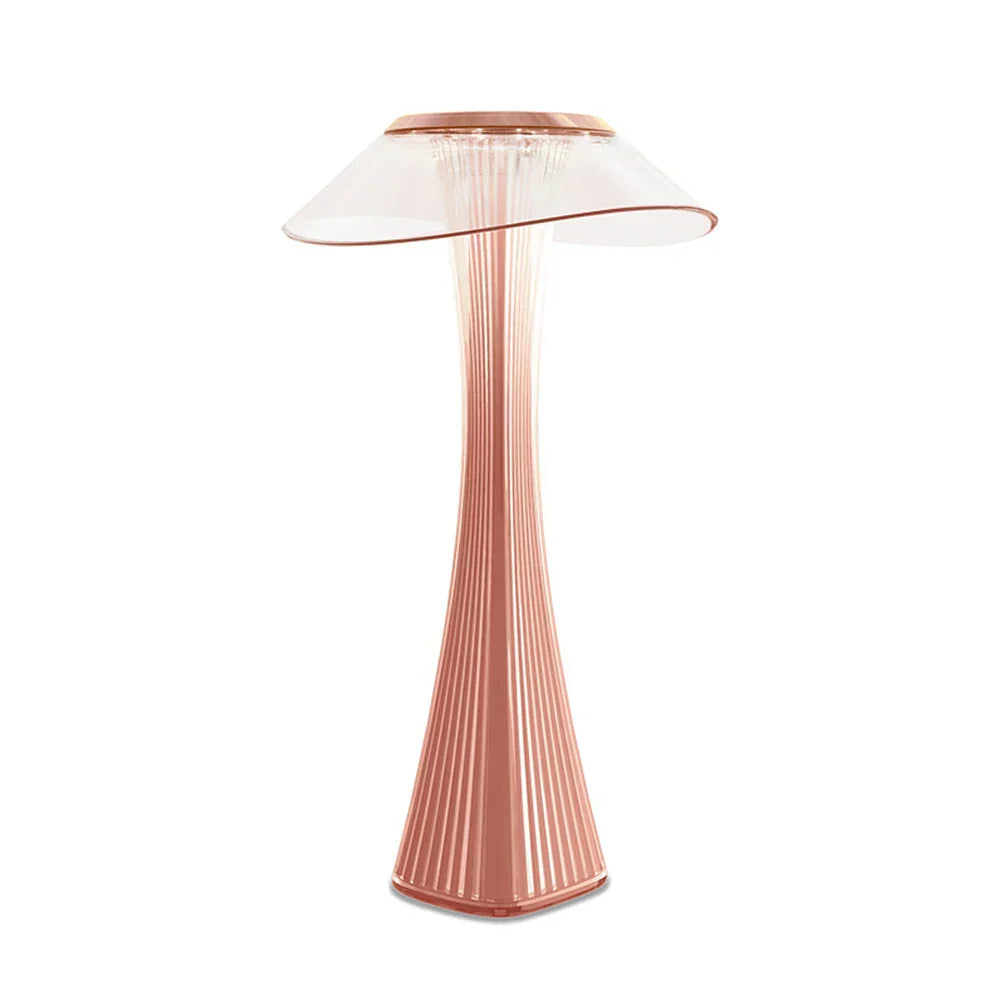 – Elegant LED skrivbordslampa för modern atmosfär | Veska Or Rosé