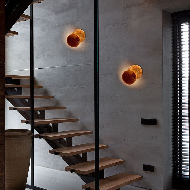 Elegant Lunar Eclipse Vägglampa | Veska