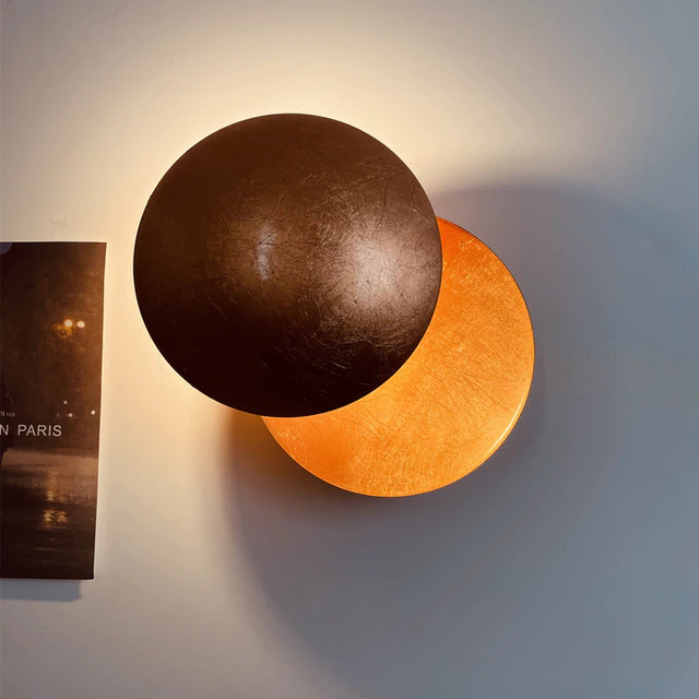 Elegant Lunar Eclipse Vägglampa | Veska Röd