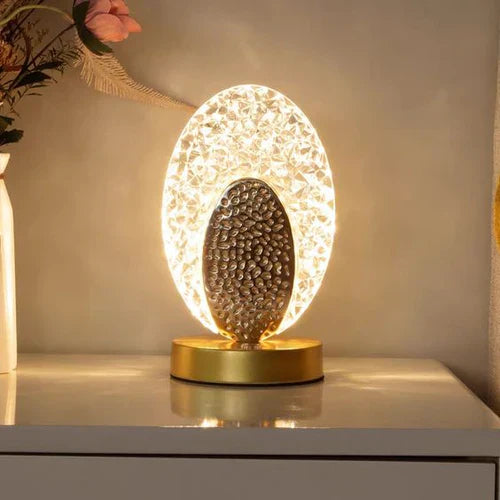 Elegant lyx bordslampa för interiör Veska