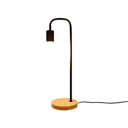 Elegant Metall Bordslampa Veska Svart