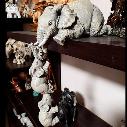 Elephant Family Söt Resin Hem Dekor | Veska