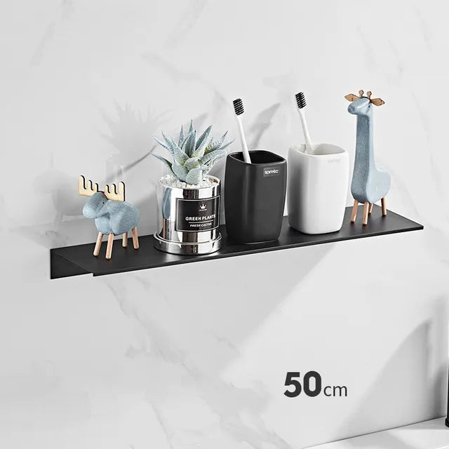 Elevare Borstad aluminiumförvaringshylla med modern och minimalistisk design | Veska Svart Stor