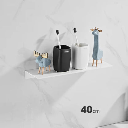 Elevare Borstad aluminiumförvaringshylla med modern och minimalistisk design | Veska Vit Medium