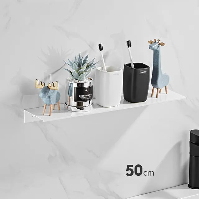 Elevare Borstad aluminiumförvaringshylla med modern och minimalistisk design | Veska Vit Stor
