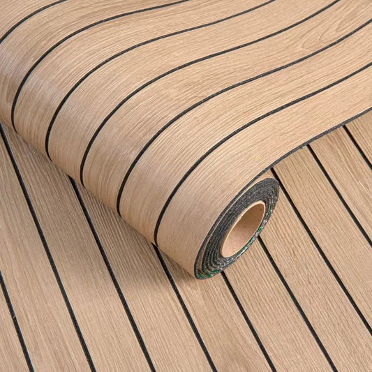 Enkel Applicering Trälook Hem Väggen Panel Klistermärke | Veska GSB-1002-7
