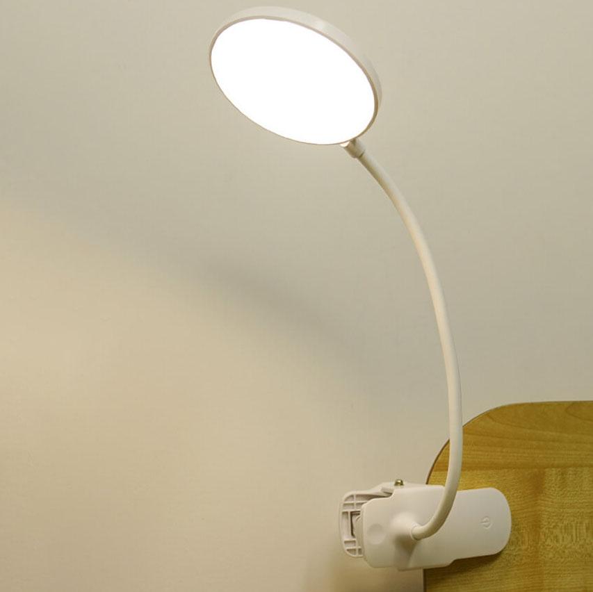 Enkel LED Clip Skrivbordslampa Uppladdningsbar Ögonvänlig Nattlampa | Veska