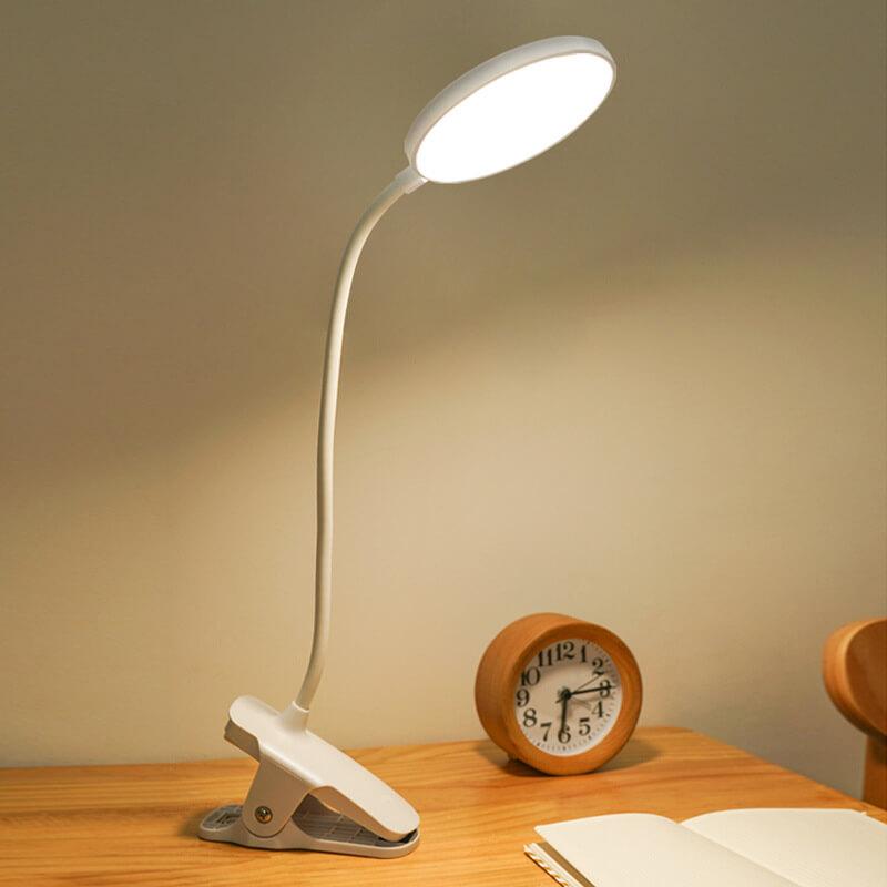 Enkel LED Klämmbordslampa uppladdningsbar Ögonskydd Nattlampa | Veska 4000XH Lastning
