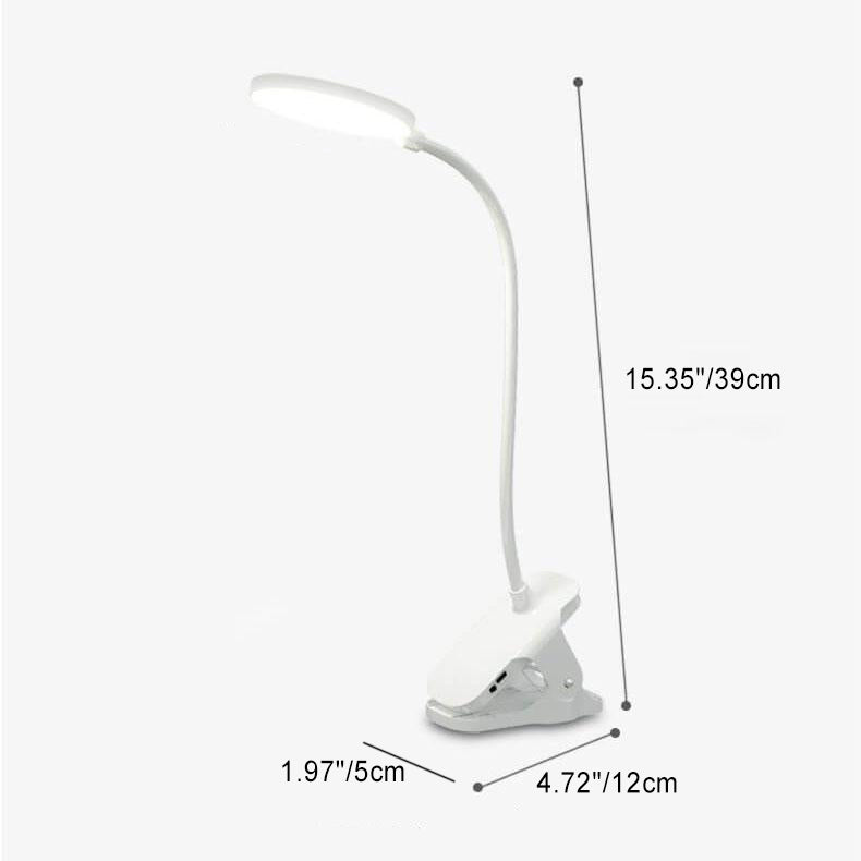 Enkel LED Klämmbordslampa uppladdningsbar Ögonskydd Nattlampa | Veska