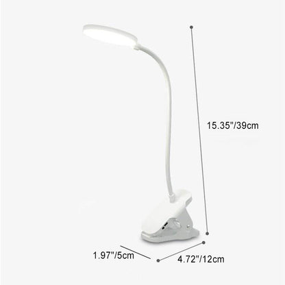 Enkel LED Klämmbordslampa uppladdningsbar Ögonskydd Nattlampa | Veska