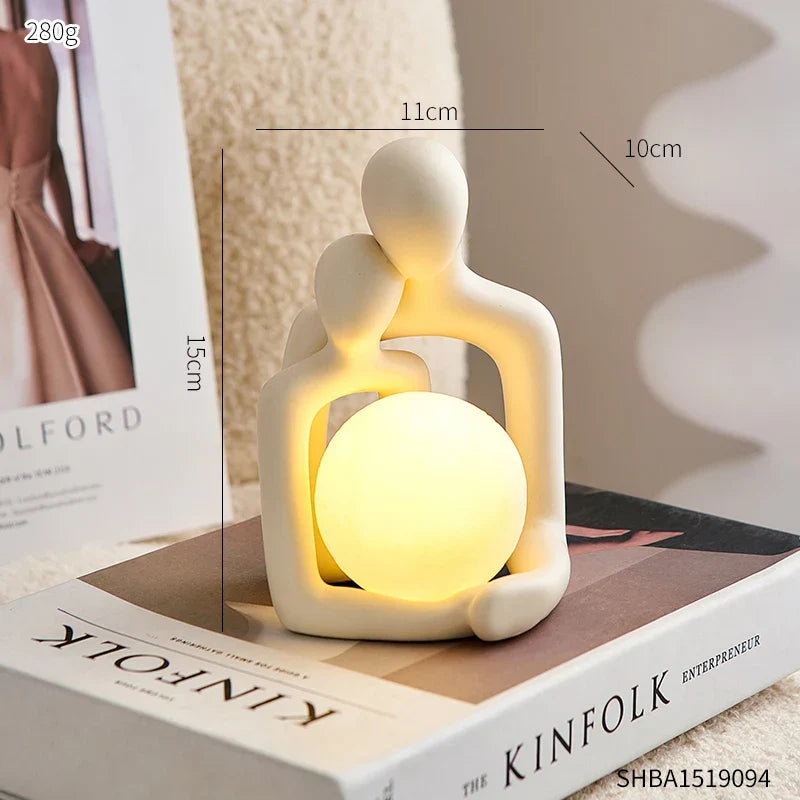 Eternal Bond Kärlek Par Natt Dekor Lampa | Veska B