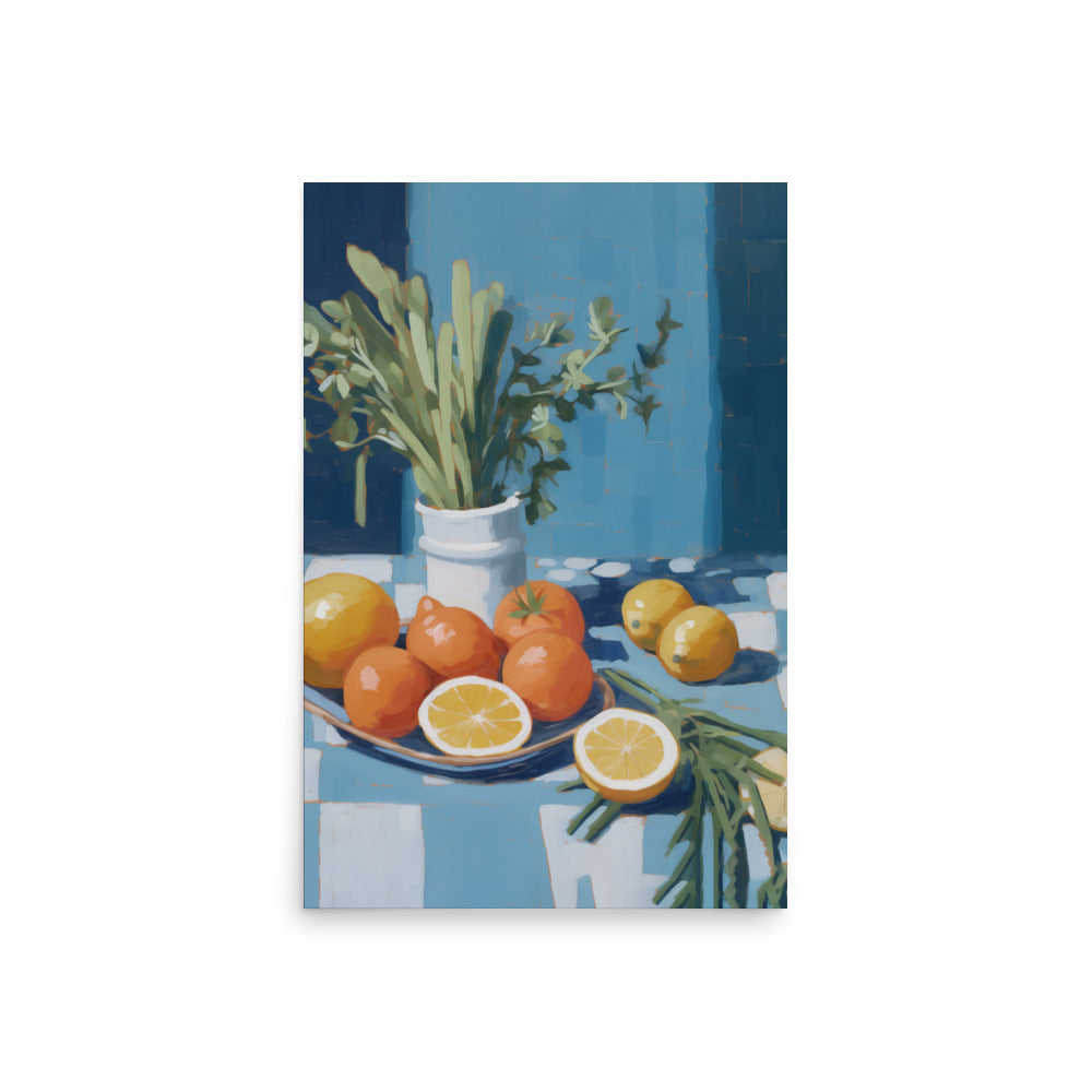 Ett bord med frukter | Veska 20″×30″