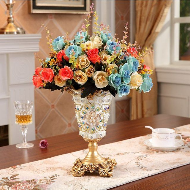 Europeisk lyx diamant hartsvas | Veska stil 2 med blommor