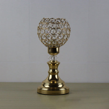 Europeisk lyx kristallboll 1-ljuskonst bordslampa | Veska