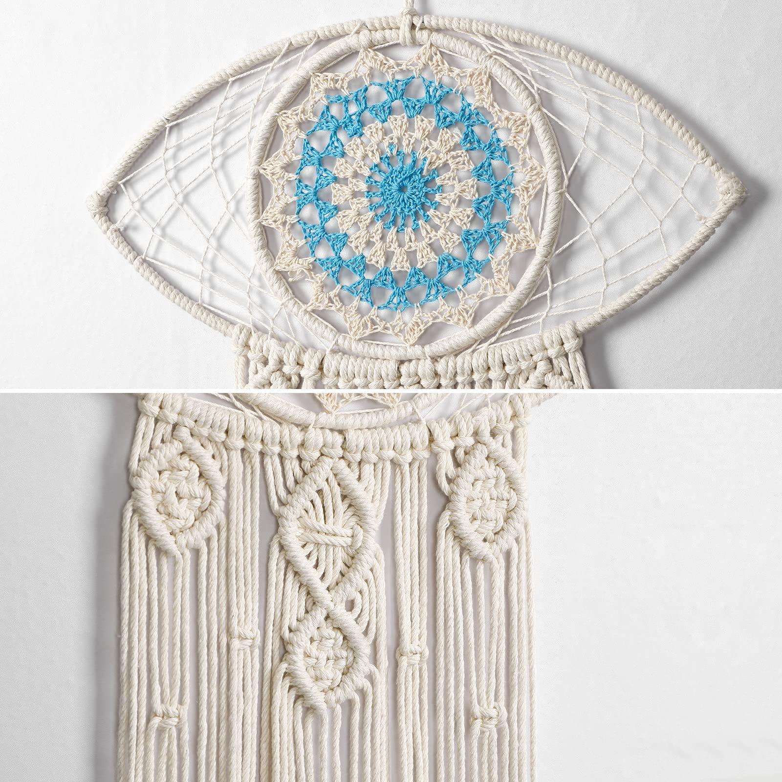 Evil Eye Makrame Väggupphängning | Veska