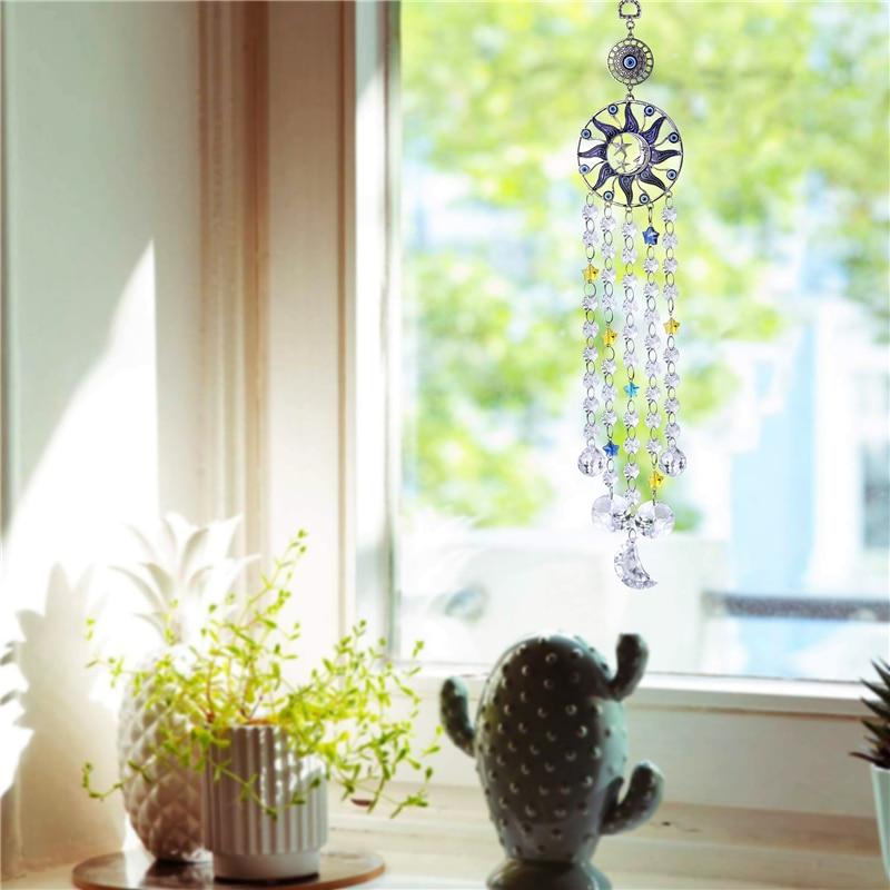 Evil Eye Sol och Måne Suncatcher | Veska