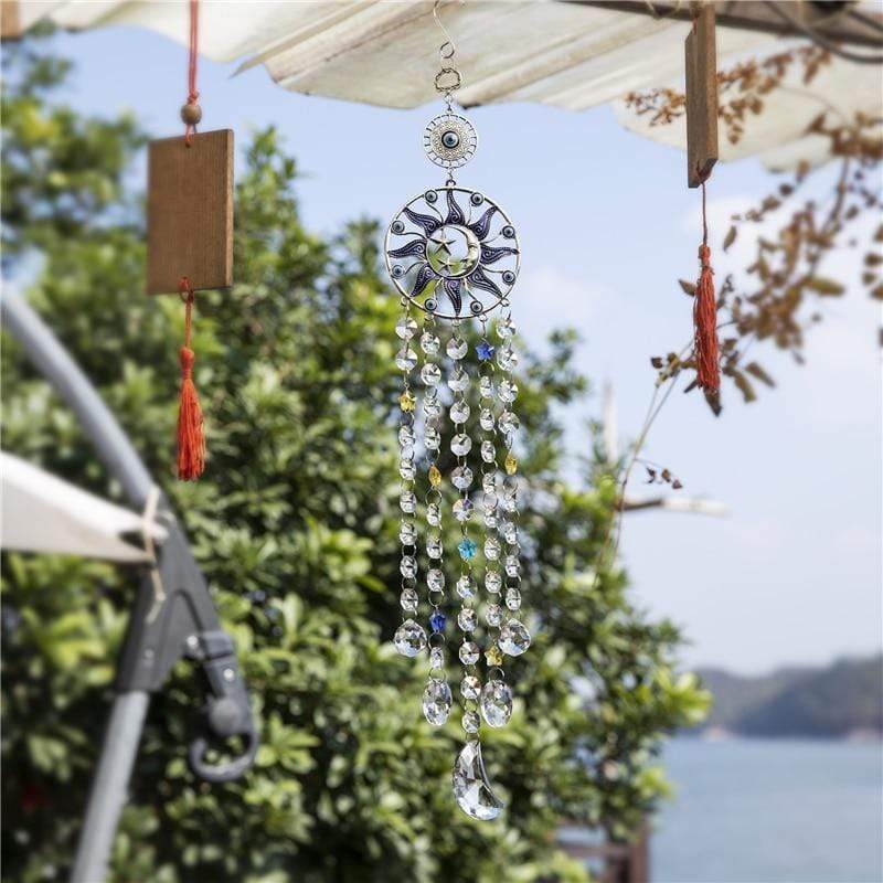 Evil Eye Sol och Måne Suncatcher | Veska
