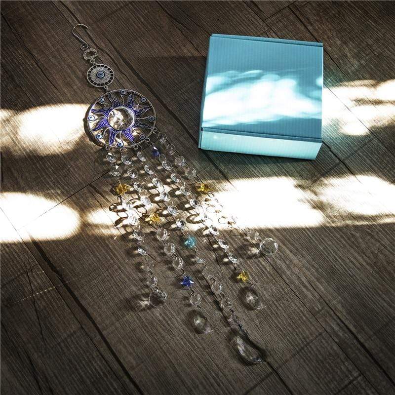 Evil Eye Sol och Måne Suncatcher | Veska