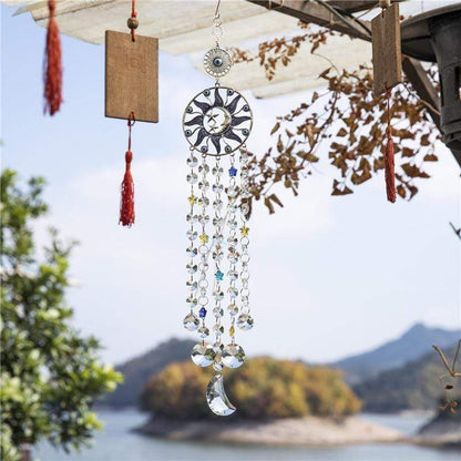 Evil Eye Sol och Måne Suncatcher | Veska